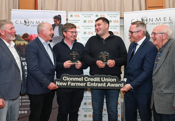 Clonmel Credit Union's new entrants to farming award winner announced