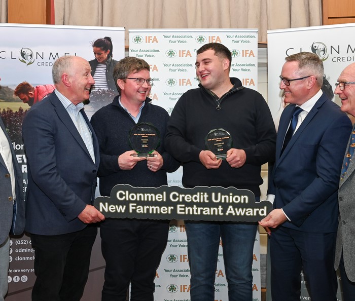 Clonmel Credit Union's new entrants to farming award winner announced
